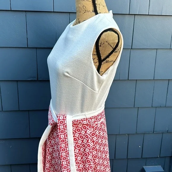 ❤️🤍❤️Vintage handmade dress with belt Palm Royale 60’s gem rare Brady Bunch - Picture 8 of 11